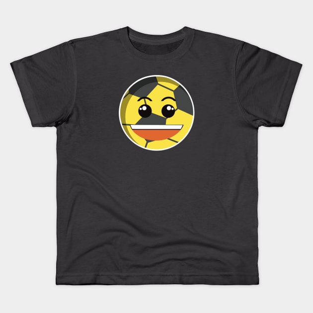 Happy Ball Kids T-Shirt by BoldLineImages18